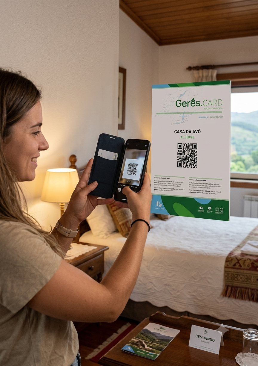 Efetuar leitura do QR Code no Alojamento